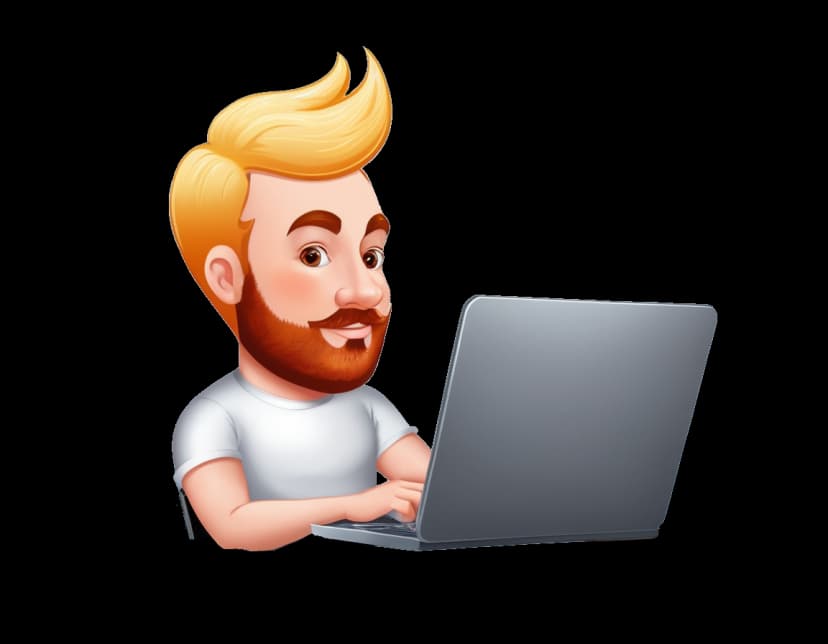 Kolten Edward sitting at this laptop